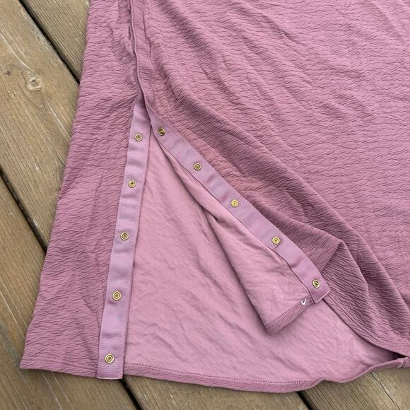 NWOT Lululemon Vinyasa Snap Scarf Mauve Pink Textured Crinkle Spanish Rose - Picture 4 of 7